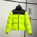 Men's Winter Double Colored Patchwork Parkas Coat