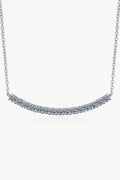 Sterling Silver Curved Bar Necklace