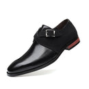 TAC Men's Faux Leather Buckle Formal Oxford Shoes