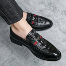 Men's Genuine Cowhide Leather Wedding Loafers