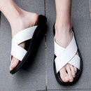 Men's Italian Faux Leather Slippers