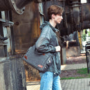 Men's Large Waterproof Canvas Briefcase Bag