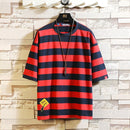 Men's Striped Summer Lightweight T-Shirt