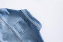 Classic Style Men's Vintage Blue Light Weight Denim Jacket - AM APPAREL