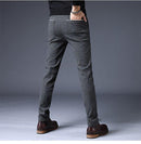 JANTOUR Men's Autumn Slim Formal Pants - AM APPAREL