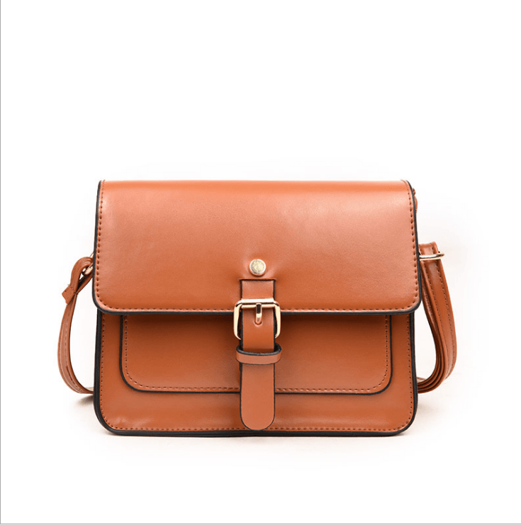 JIAMEN Vintage Women Flap Leather Bags - AM APPAREL
