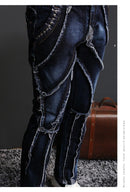 JJD Men's Autumn Designer Patchwork Jeans - AM APPAREL