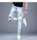 JJD Men's Light Weight Print Jeans - AM APPAREL