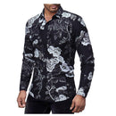 Men's 3D print Black Polyester Shirt - AM APPAREL