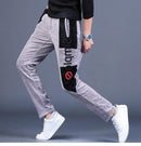 Men's Autumn Embroidery Designer Casual Pants - AM APPAREL