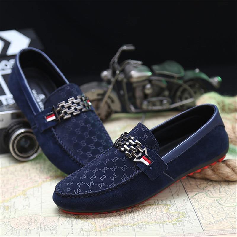 Men's Breathable Shallow Moccasins Loafers - AM APPAREL