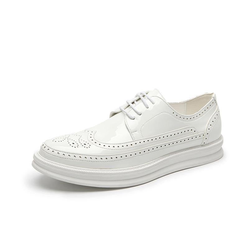 Men's Brogue Leather Formal Shoes - AM APPAREL