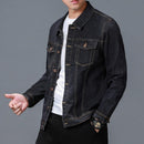 Men's Casual Bomber Vintage Denim Jacket - AM APPAREL