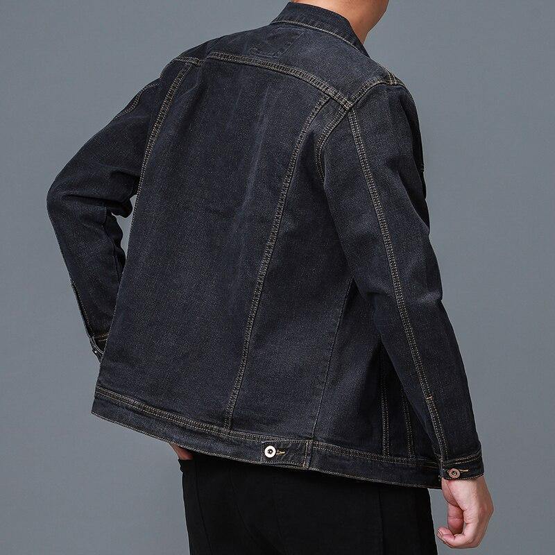 Men's Casual Bomber Vintage Denim Jacket - AM APPAREL