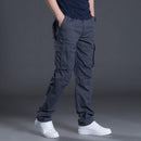 Men's Casual Multi Pockets Military Cargo Pants - AM APPAREL
