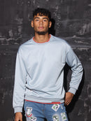 Men's Casual Solid Color O-neck Sweatshirt - AM APPAREL