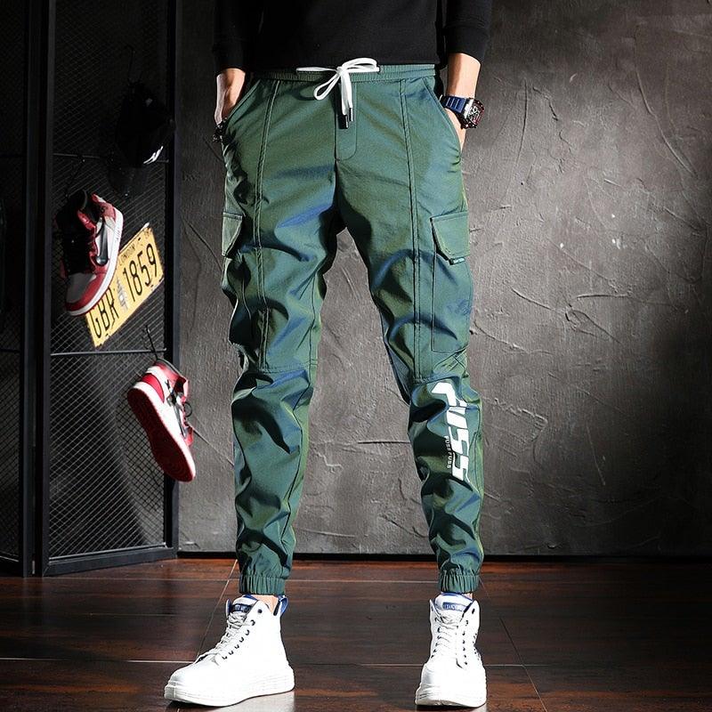 Men's Designer Color Reflective Cargo Pants - AM APPAREL