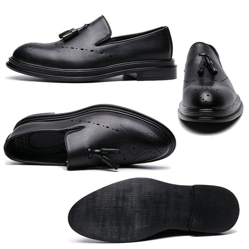 Men's Formal Faux Leather Oxford Shoes - AM APPAREL