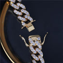 Men's Large Tiger Head Pendant Iced Out Necklace - AM APPAREL