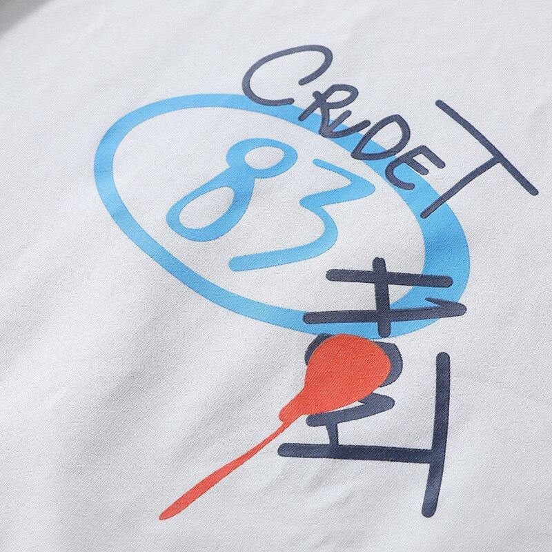 Men's Long Sleeve Casual Graffiti Elastic Top - AM APPAREL