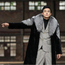 Men's Mink Long Faux Fur Winter Coat - AM APPAREL