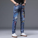 Men’s Slim Fit Stretch Denim Pants - AM APPAREL