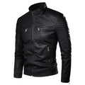 Men's Spring Causal Vintage Leather Jacket - AM APPAREL