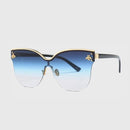 ROYAL GIRL Oversize Rimless Women's Sunglasses - AM APPAREL