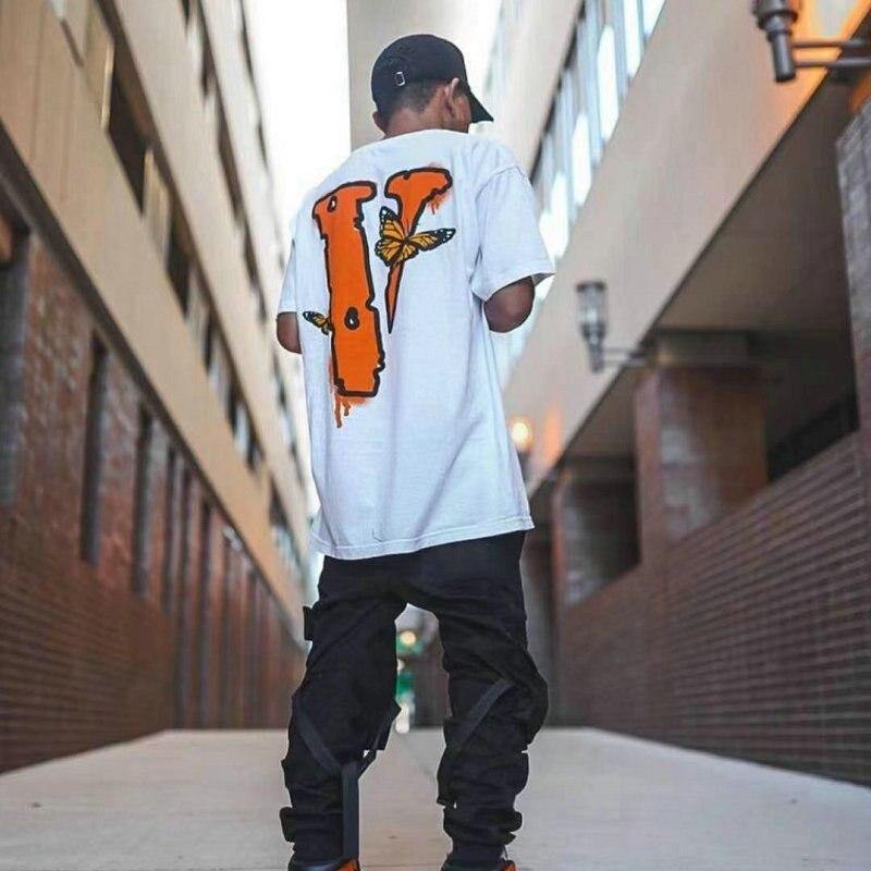 VLONE Unisex Butterfly 100% Cotton Streetwear T-shirt - AM APPAREL