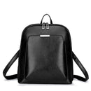 Women's Faux Leather Large Capacity Vintage Backpack - AM APPAREL