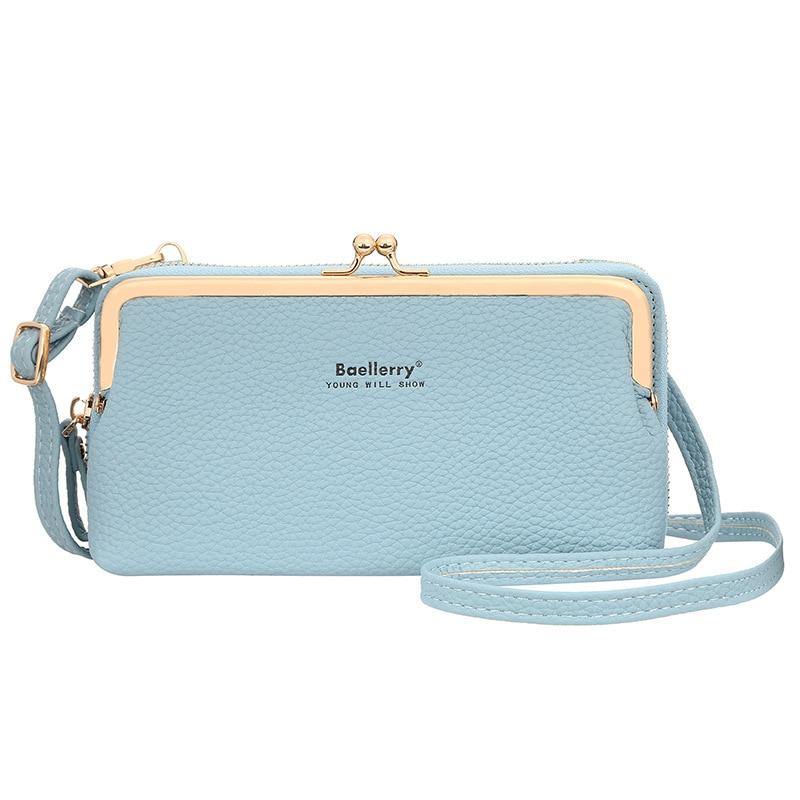 Women's PU Leather Phone Clutch - AM APPAREL